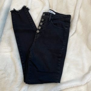 High Waist Black Jeans